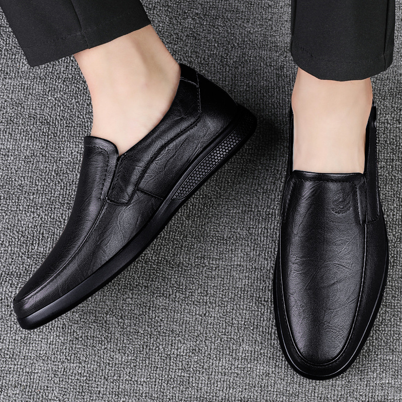 Cowhide Men's Business Casual Leather Shoes Breathable And Comfortable foto 5