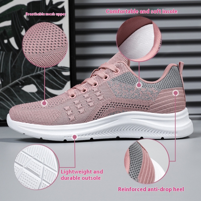 Women's Lightweight Breathable Casual Soft Sole Sneakers foto 5