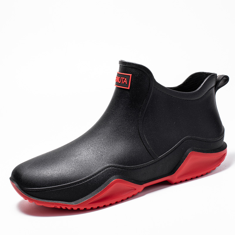 Rubber Shoes Outdoor Waterproof Lightweight Low Top Ganji Camping Men's Rain Boots foto 5
