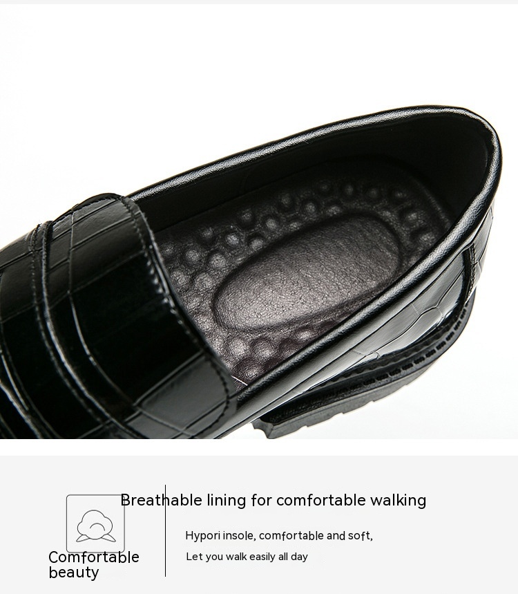 Men's Leather Shoes Breathable British foto 5