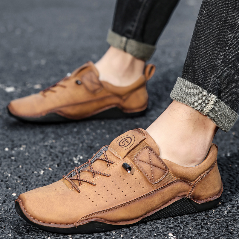Retro Hand-stitched Men's Casual Shoes foto 3