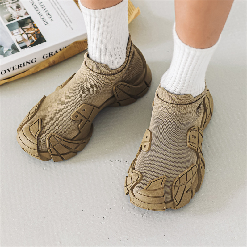 Men's Sock Shoes Flying Woven Breathable Mesh Surface foto 3