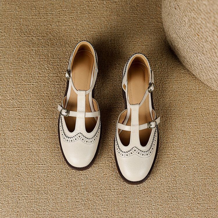 Retro Brogue Womens Shoes In British Style foto 4