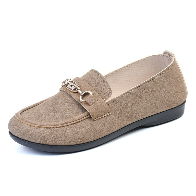 Gommino Women's Solid Color Casual Shoes Soft Bottom foto 3