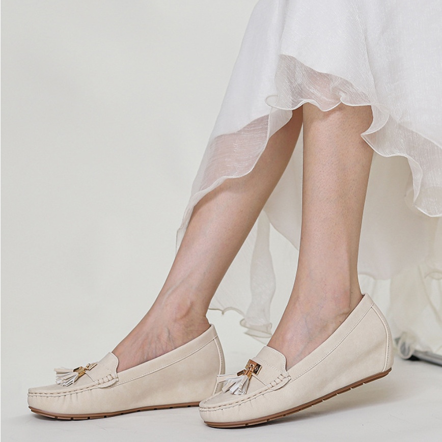 Flat Heel Height Increasing Insole Nude Casual Work Shoes foto 5