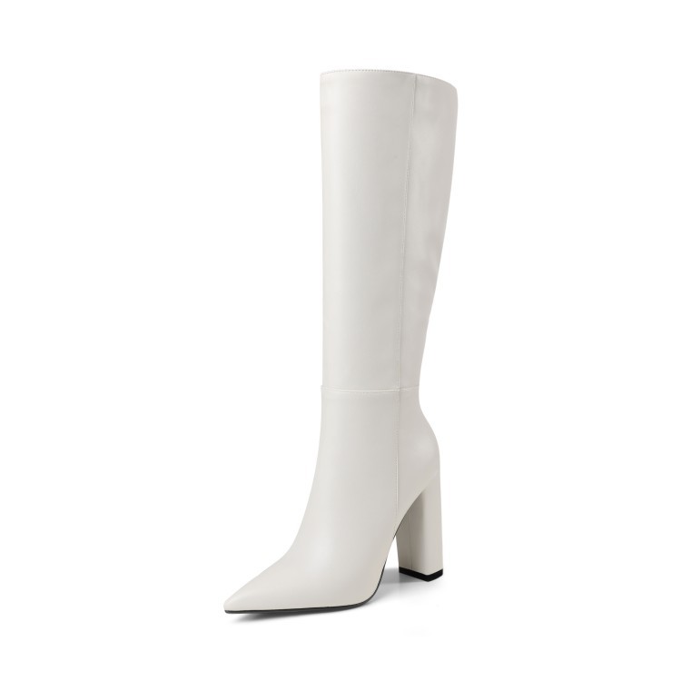 Pointed Toe Chunky Heel High Heel Autumn And Winter Women's High Boots foto 5