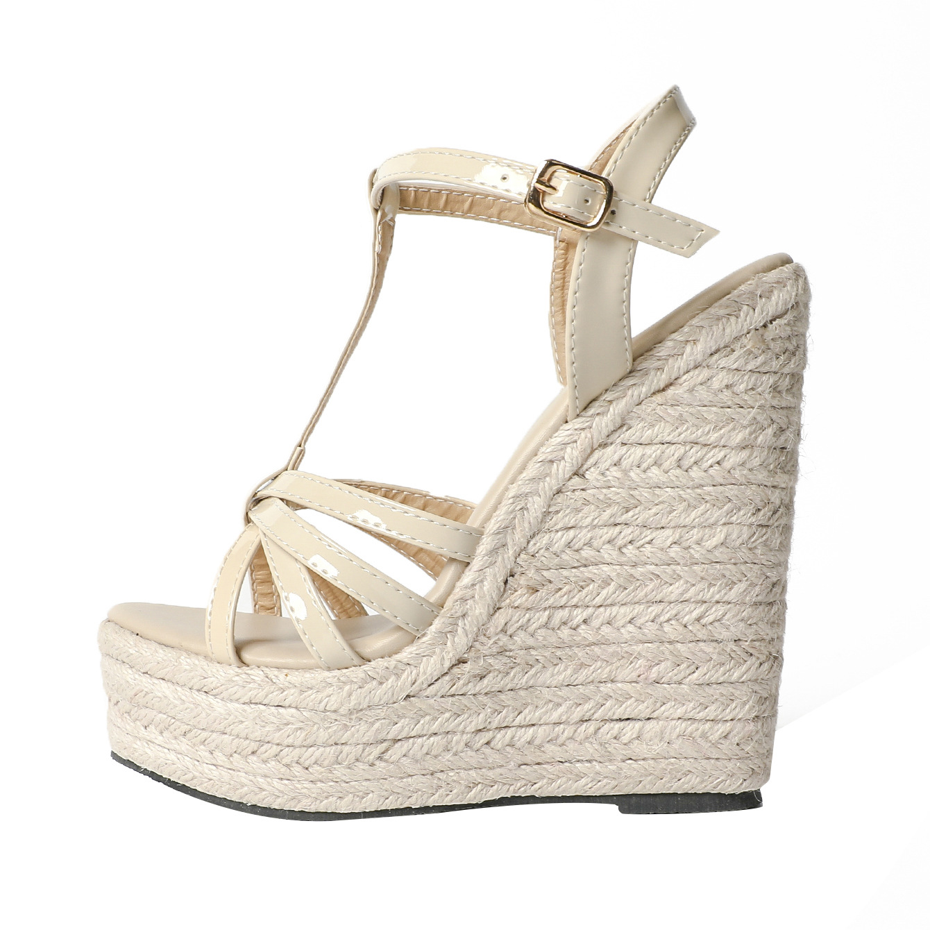 Women's Woven Wedge Platform Sandals With Hemp Rope foto 5