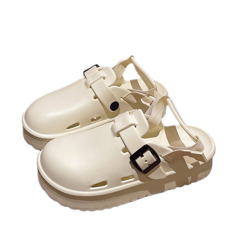 Womens Office Worker Lazy Shoes Height-Enhancing Closed-Toe Sandals foto 5