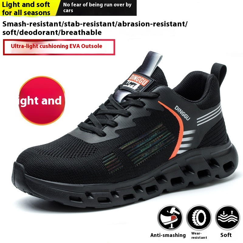 Safety Shoes Anti-smashing EVA Foam Rubber And Plastic Sole Breathable Lightweight foto 2
