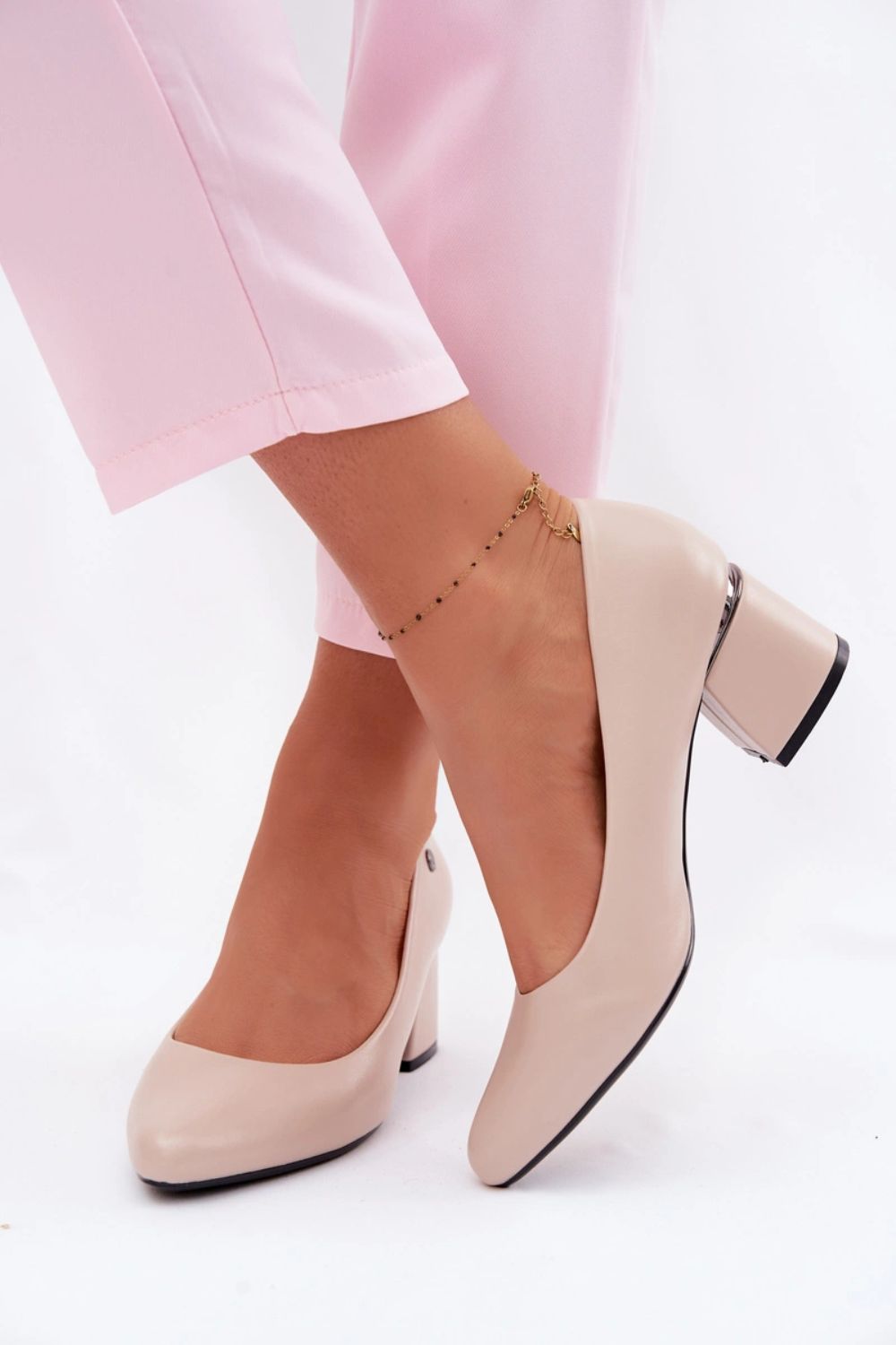 Pumps met dikke hak Step in style foto 3