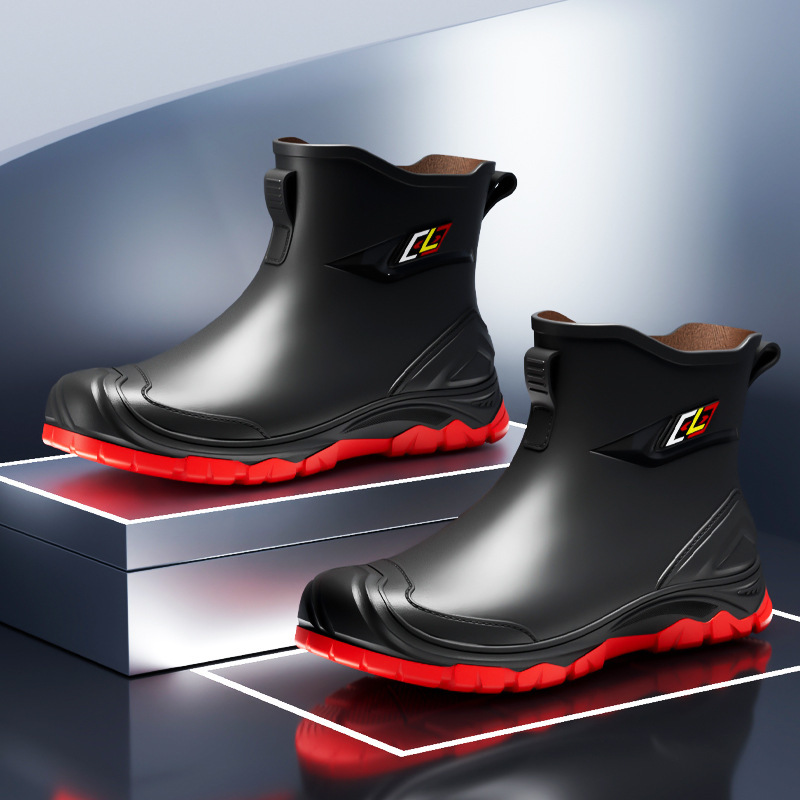 Non-slip Wear-resistant Outdoor Trendy Rain Shoes foto 4