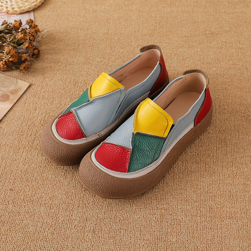 Made From Genuine Leather With A Patchwork Color Design foto 4