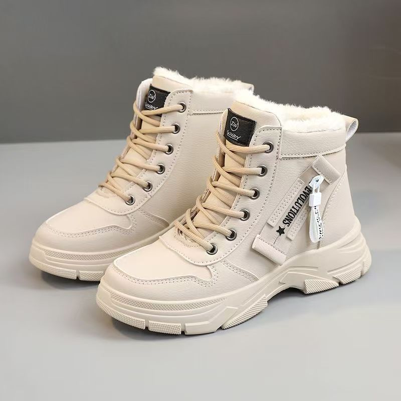 Womens Fleece-lined Insulated Waterproof And Non-slip Cotton Shoes foto 4