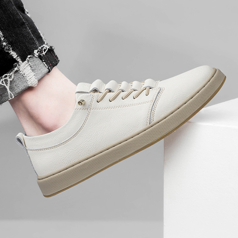 Big Size Board Shoes Cowhide Outdoor Casual Shoes foto 4