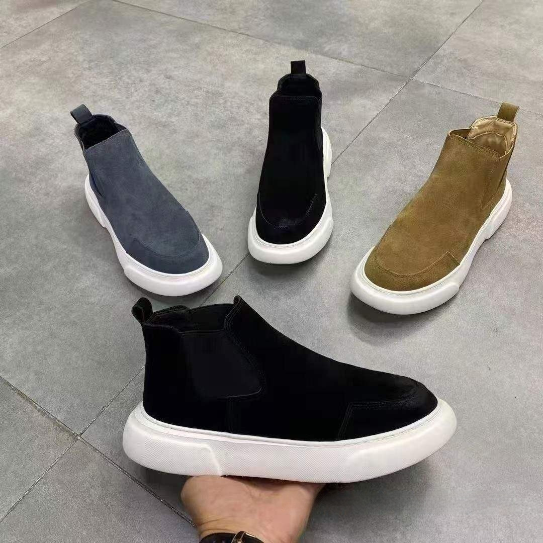 Autumnwinter Men's High-top Slip-on Shoes foto 4