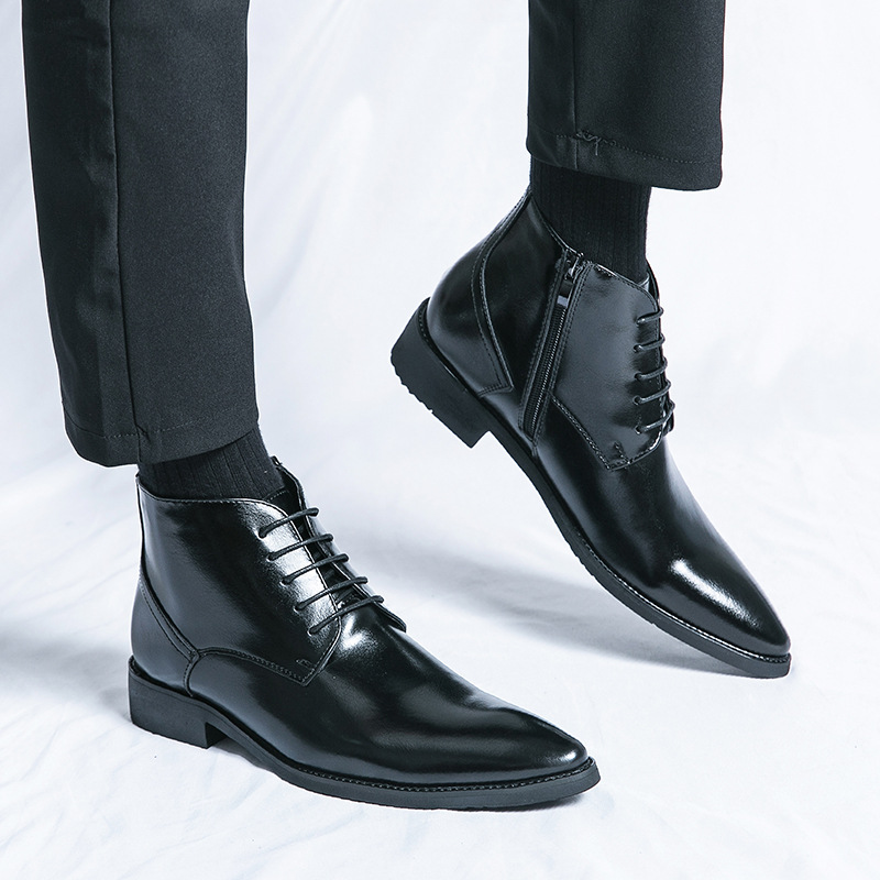 High-top Height Increased By Martin Boots With Zipper foto 4