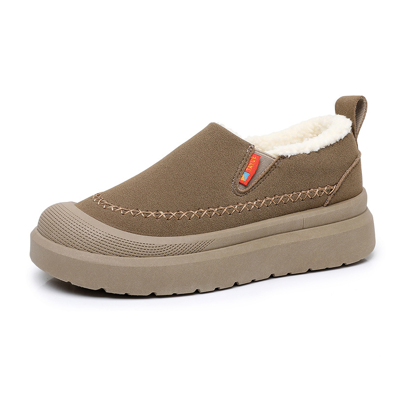 Fleece Lined Comfortable Platform Non-slip Warm One Pedal Shoes foto 5