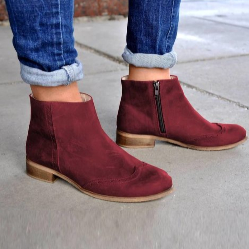 Korean-style Plus-size Versatile Womens Ankle Boots foto 5