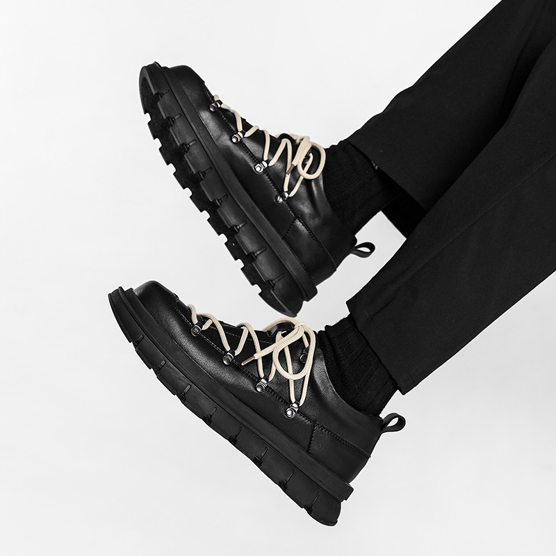 Fashion Personality Men's High Top British Style Boots foto 4