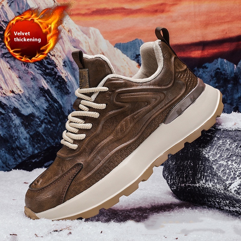 Comfortable Soft Bottom Waterproof Leather Surface Sports Casual Shoes foto 5
