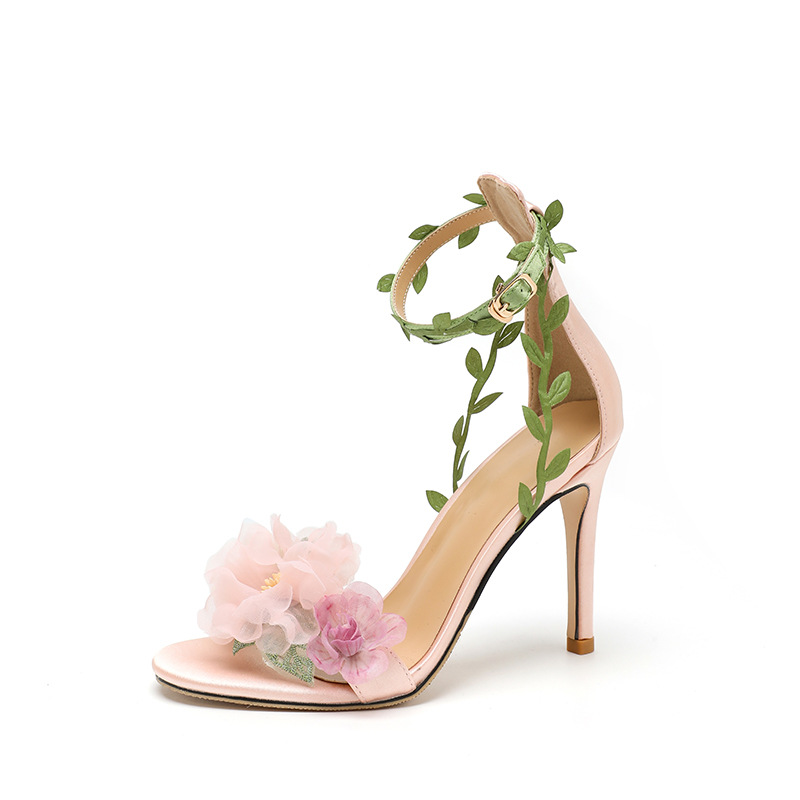 Women's Dream High-heeled Shoes With Vine Strap Sandals foto 3
