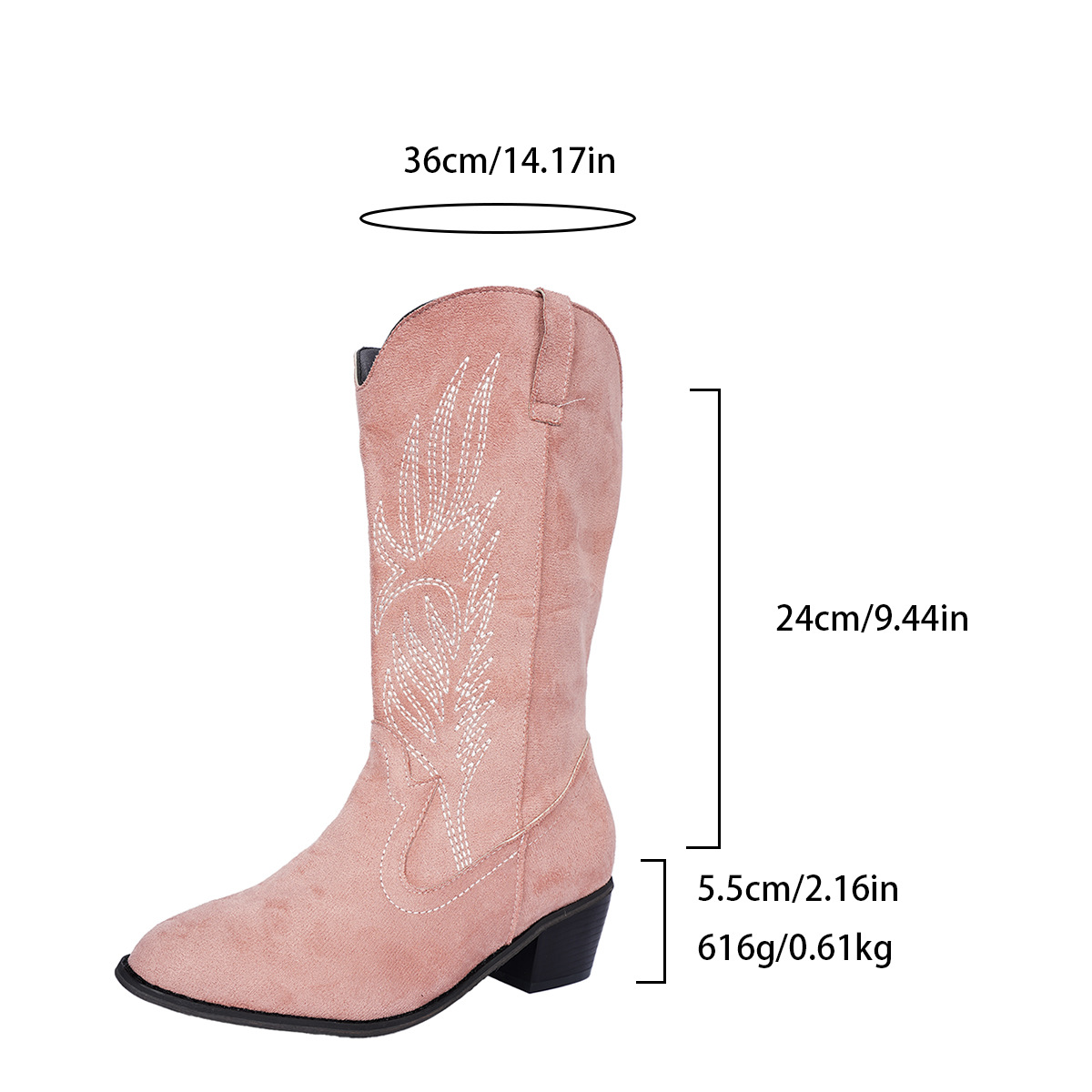 Womens Leather And Suede Denim Shoes For Autumn And Winter foto 4