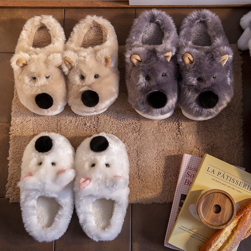 Women's Cotton Slippers For Winter Indoor Home Warmth With Fleece foto 2