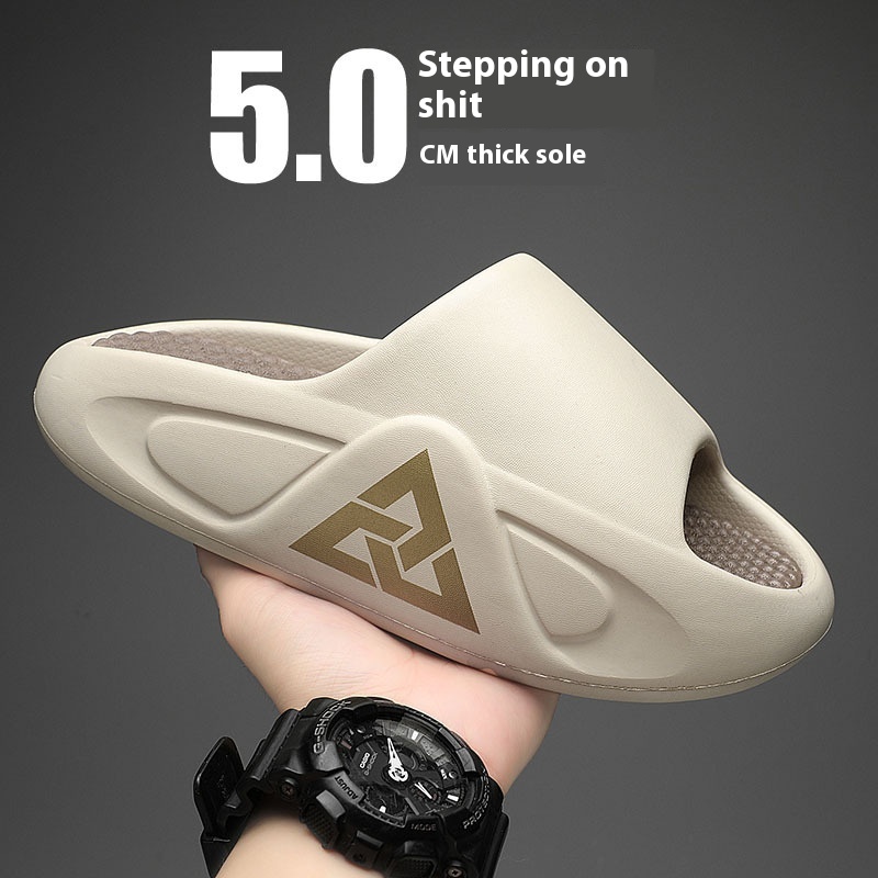 Material Thickening Men's Slippers Summer Outerwear Height Increasing Flip Flops Men Wholesale foto 3