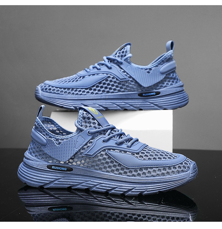 New Summer Mesh Shoes Men's Breathable Lightweight Sneaker foto 4