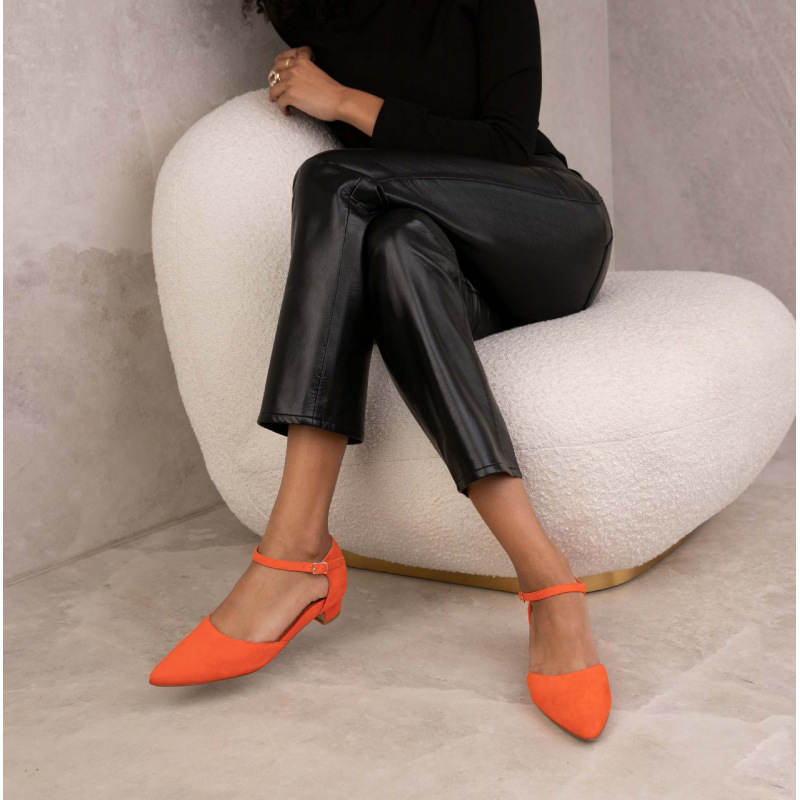Low Heel Pointed-toe 40-43 Suede Buckle Casual Pumps Women foto 4