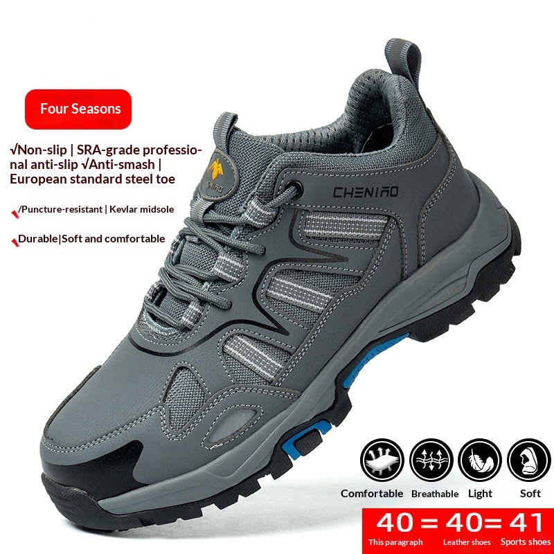 Mens Safety Shoes Puncture-Resistant And Impact-Resistant Work Boots foto 4