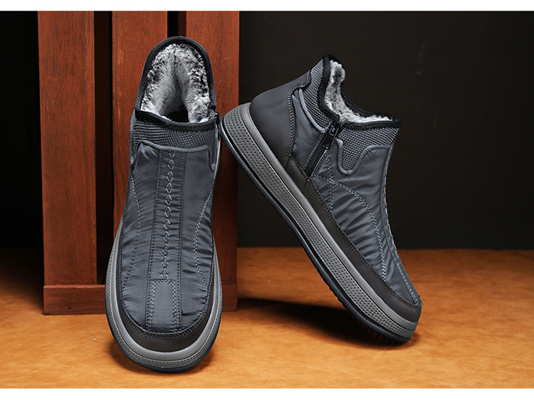 Men's Plus Velvet Soft Bottom Middle-aged And Elderly Warm Cold-resistant Casual Shoes foto 4
