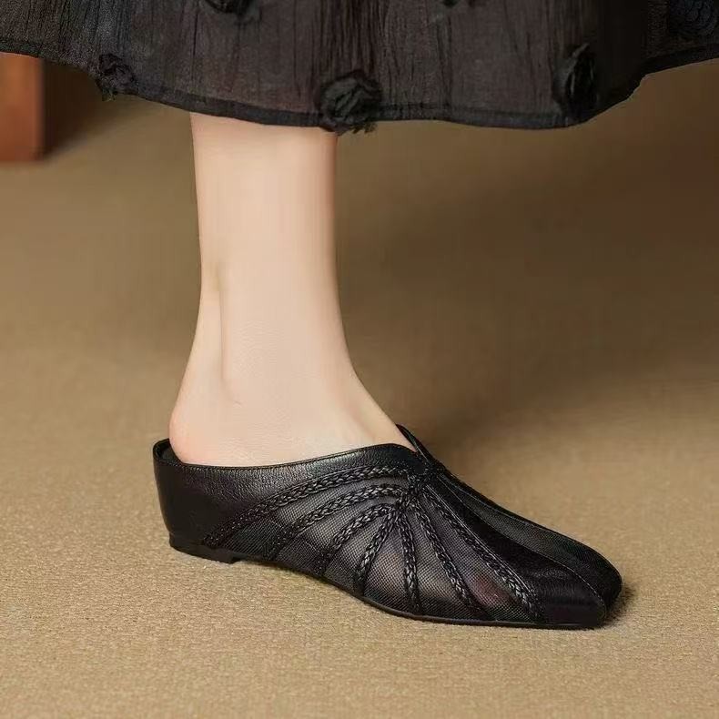 Fashionable Breathable Closed-toe Half-slipper For Women foto 5