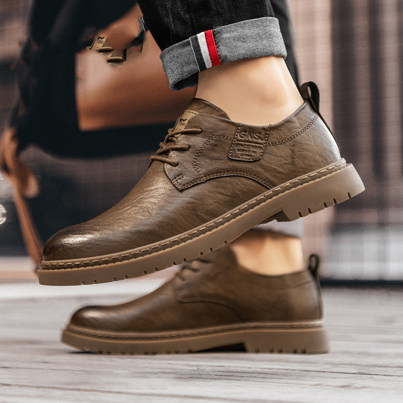 Men's Business Fashion And Leisure Leather Shoes foto 2