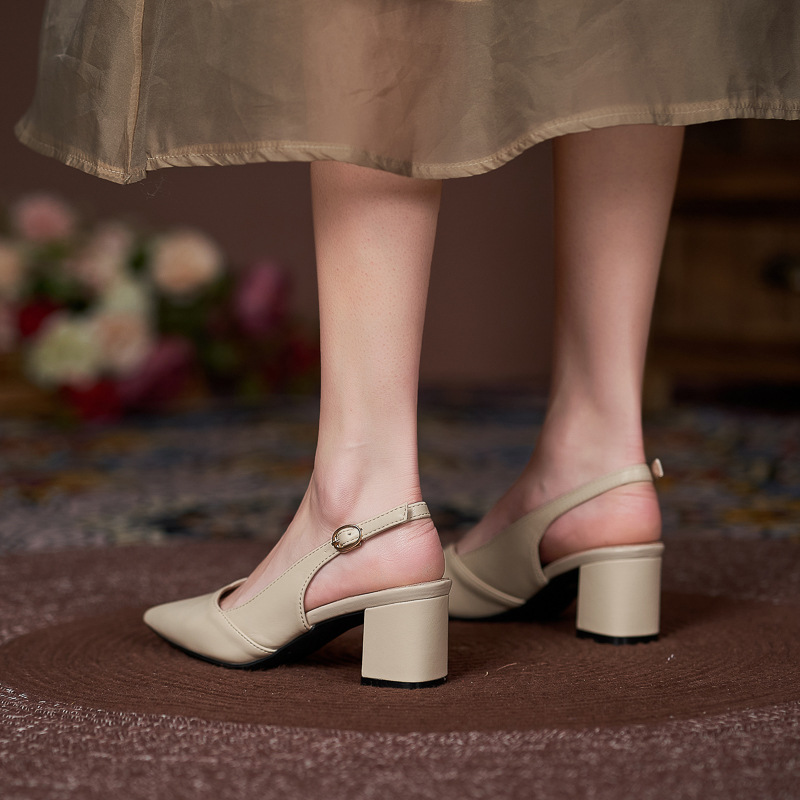 Back Empty Large Size Plus Sizes High Heel Women's Shoes foto 5