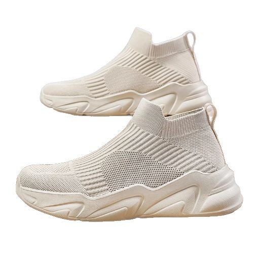 Men's Mid-cut Laceless Knit Sock Shoes foto 4