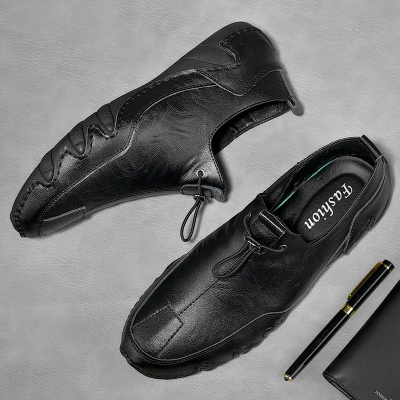 Men's Plus Size Sports Genuine Leather Leather Shoes foto 3