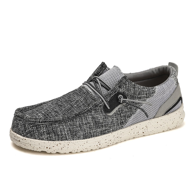 Canvas Loafers Men's Ultra-light Large Size Flat Bottom