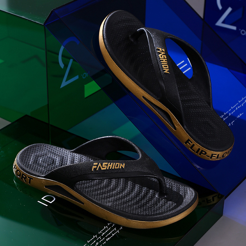Slippers Men's Summer Thick Bottom Non-slip Deodorant Flip Flops foto 3