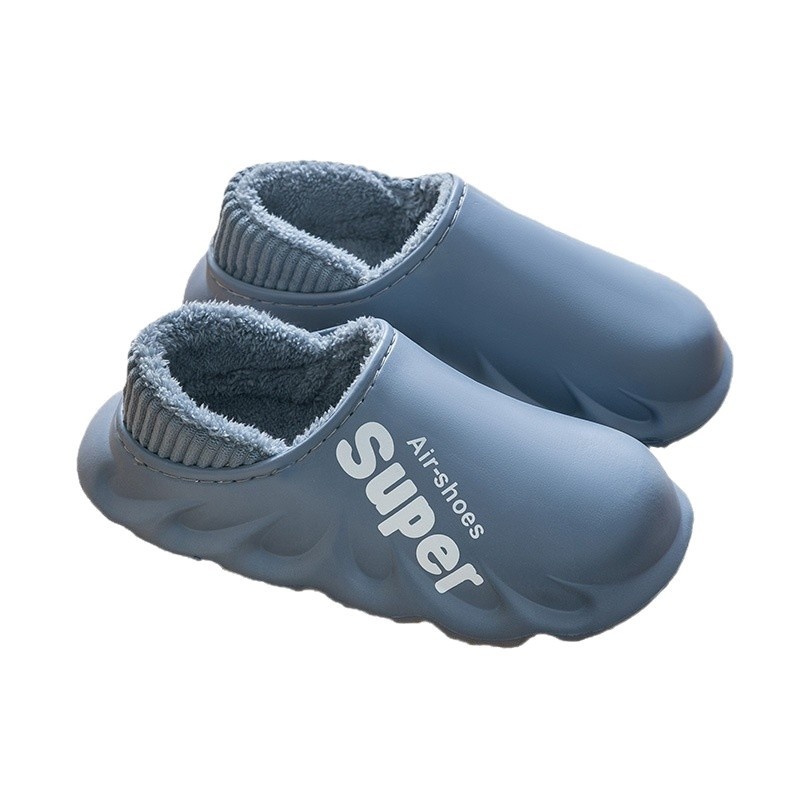 Waterproof Heel-closing Cotton Slippers Warm For Fall And Winter foto 5