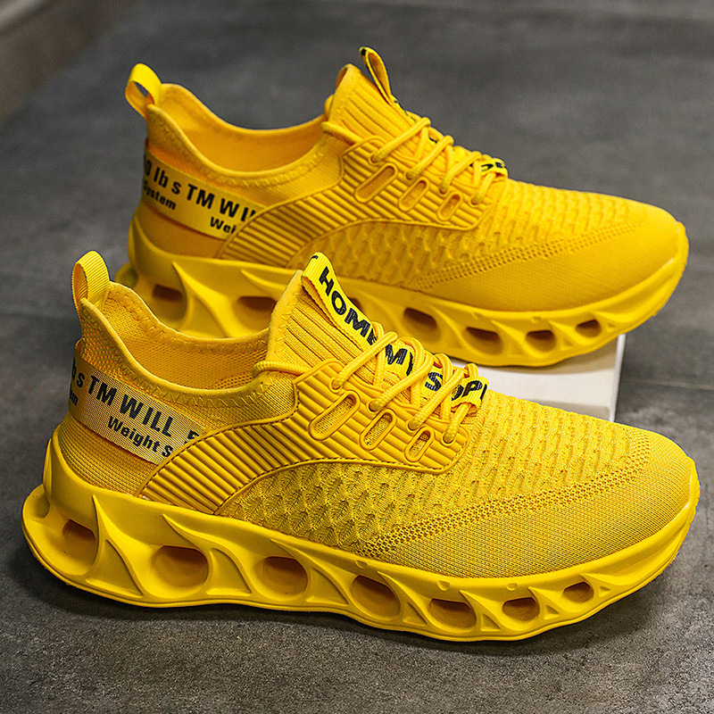 Large Size Autumn Fly Woven Mesh Casual Running Shoes foto 4