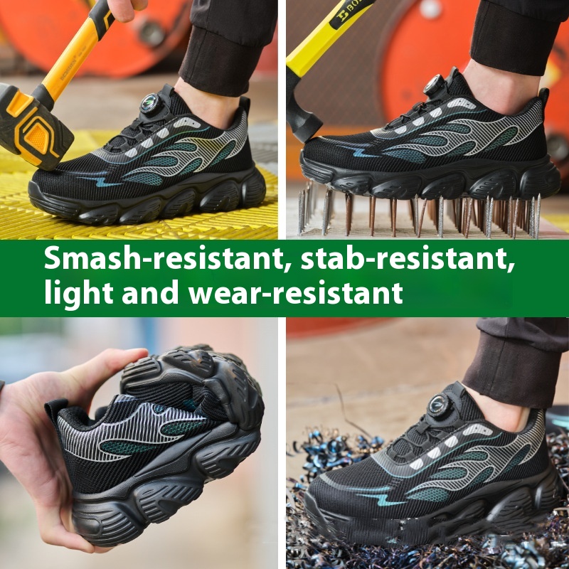 Mesh Breathable Four Seasons Labor Protection Shoes Men Anti-smashing And Anti-penetration foto 3