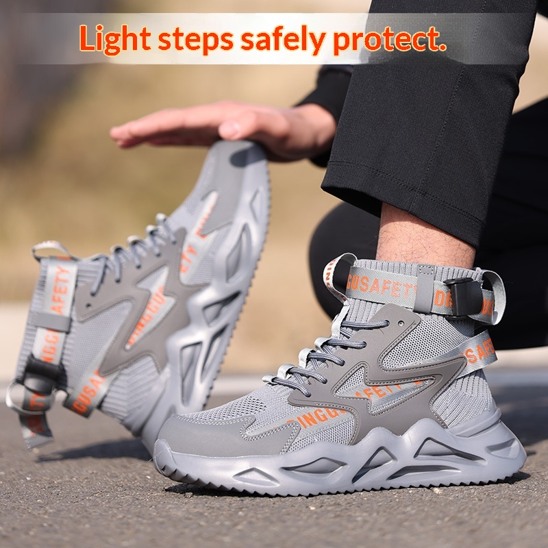 Steel-toe Work Shoes With Anti-smash And Puncture-resistant Features foto 3