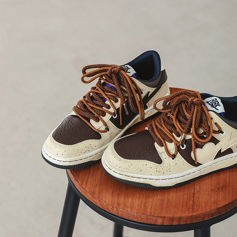 Vintage Skateboard Shoes Men's Winter Japanese Low Top foto 5