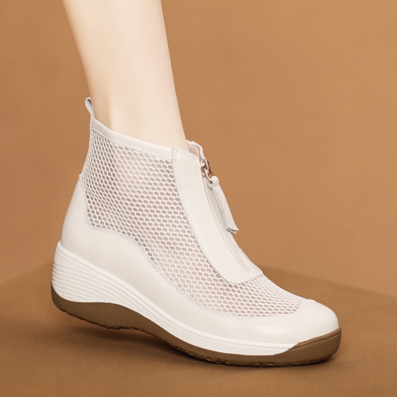 Breathable Summer Ankle Boots Soft-soled Casual Womens Pumps foto 3