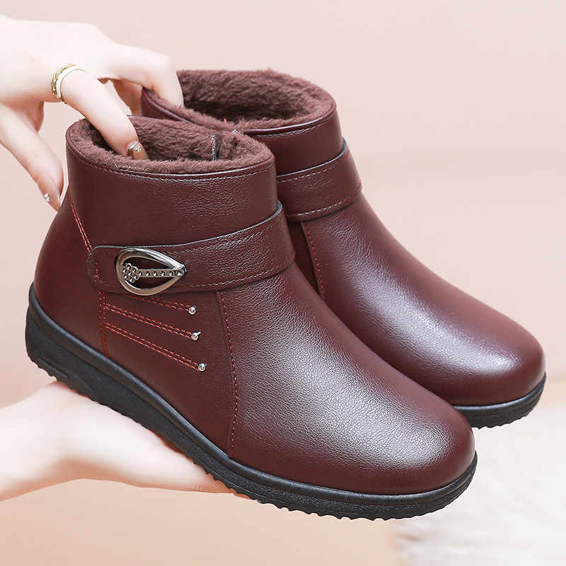 Soft-soled Non-slip Flat-bottomed Plus Velvet Women's Shoes foto 5