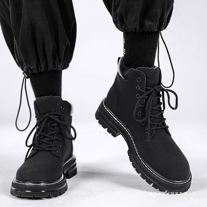 British-style Retro High-top Casual Shoes For Men foto 3