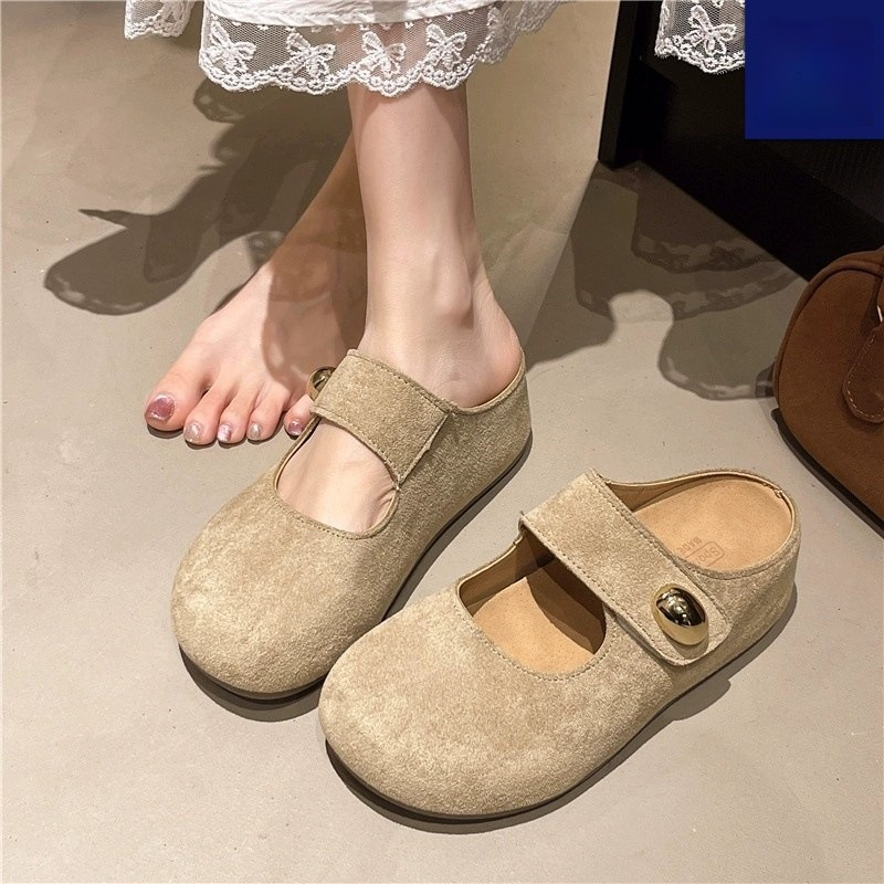 Height-increasing Summer Fashionable French-style Slip-on Half-enclosed Slippers foto 4