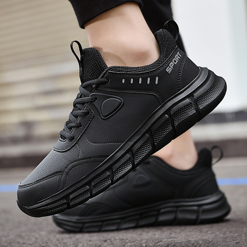 Casual Leather Soft Bottom 48 Size Plus Size Leisure Sports Travel Shoes foto 3