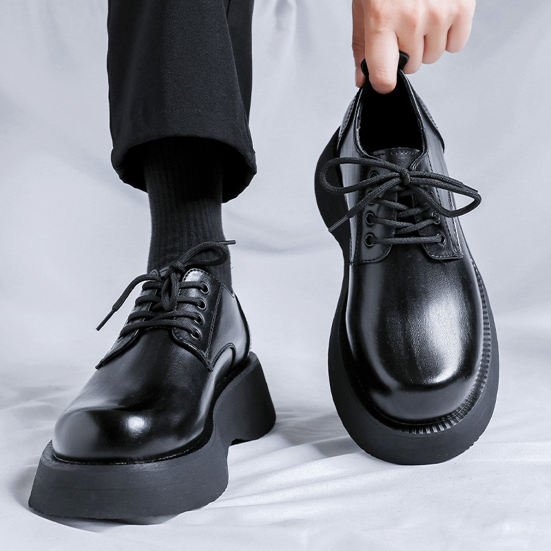 Men's Large Head Leather Shoes Light Luxury Business Casual Sports foto 5